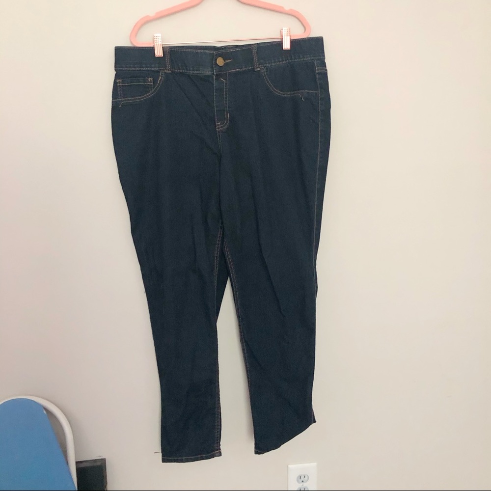 NWOT Lane Bryant Womens Jeggings Dark Blue Jeans